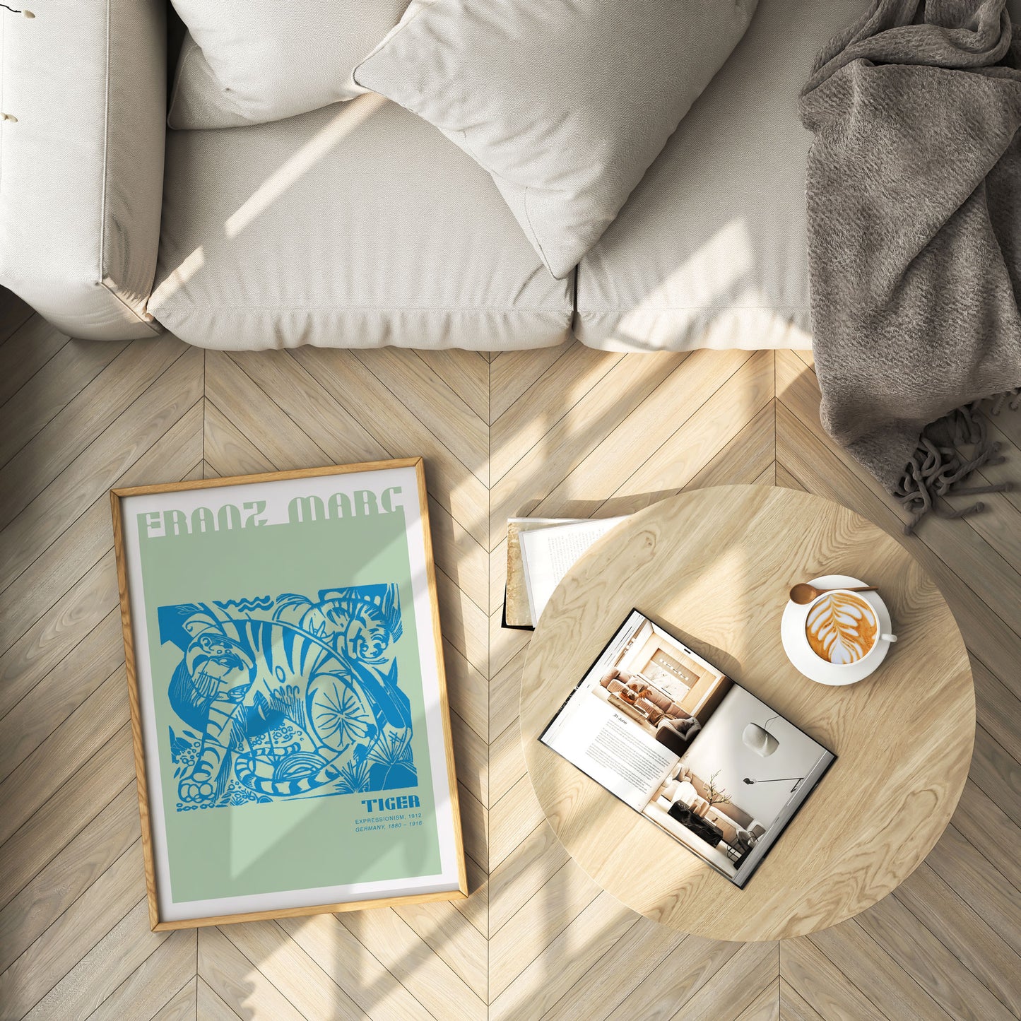 Franz Marc - Tiger - grün