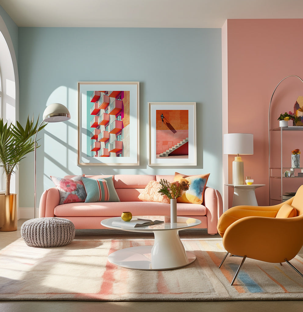 Farbenfrohe abstrakte Architektur 01