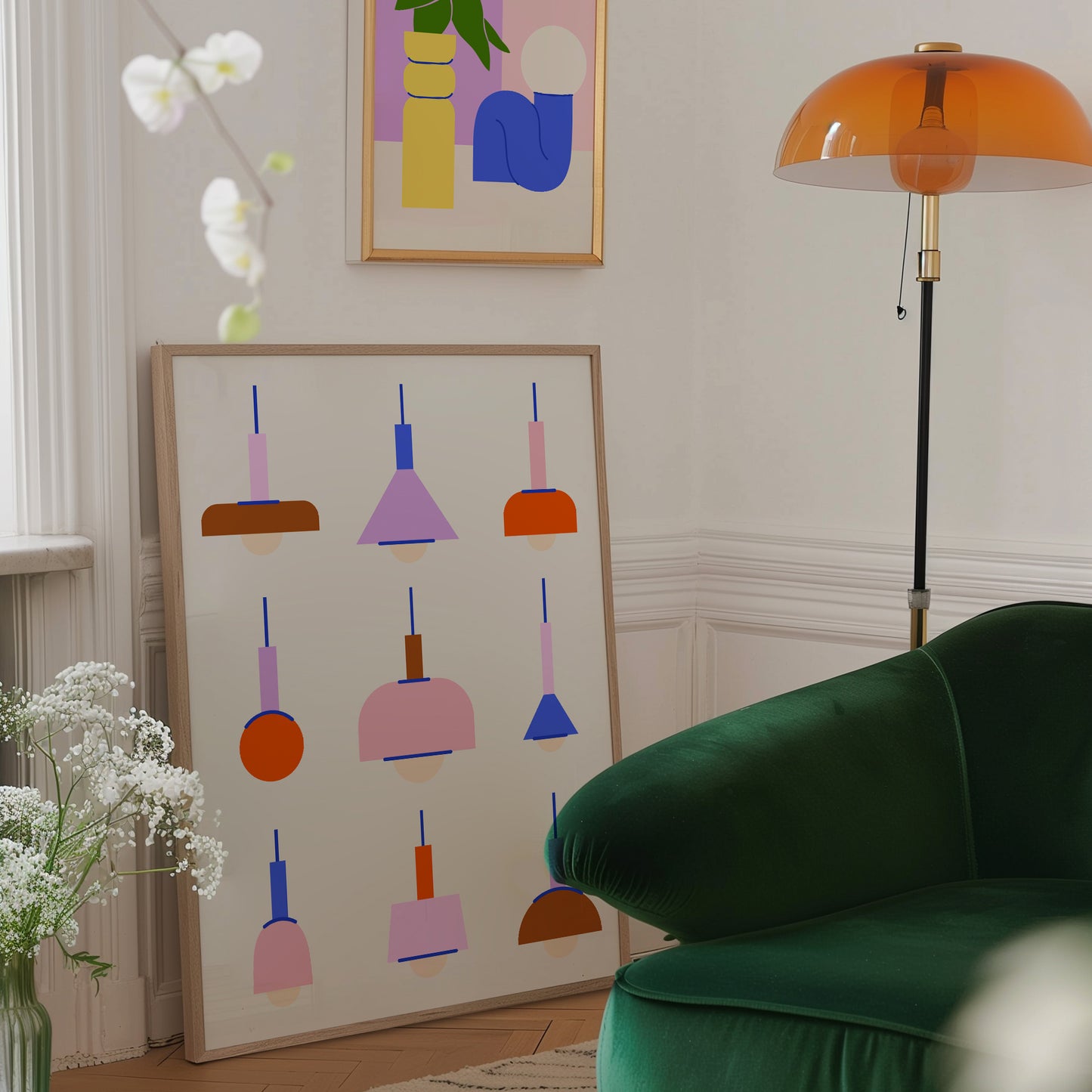 Colourful Bauhaus Lamps