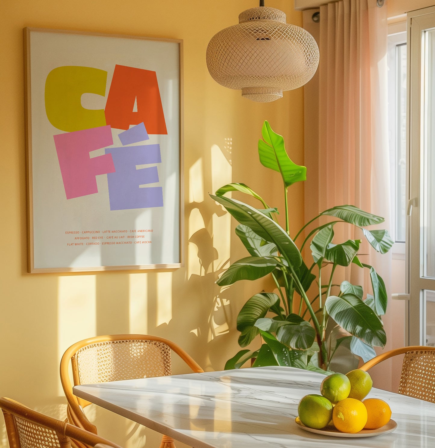 Colourful Café Letters