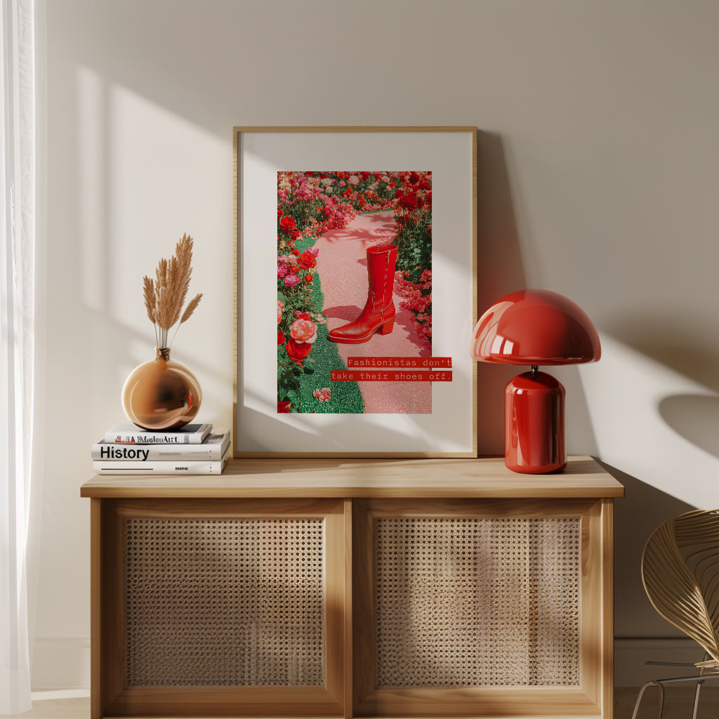 Fashionistas don't take their shoes off