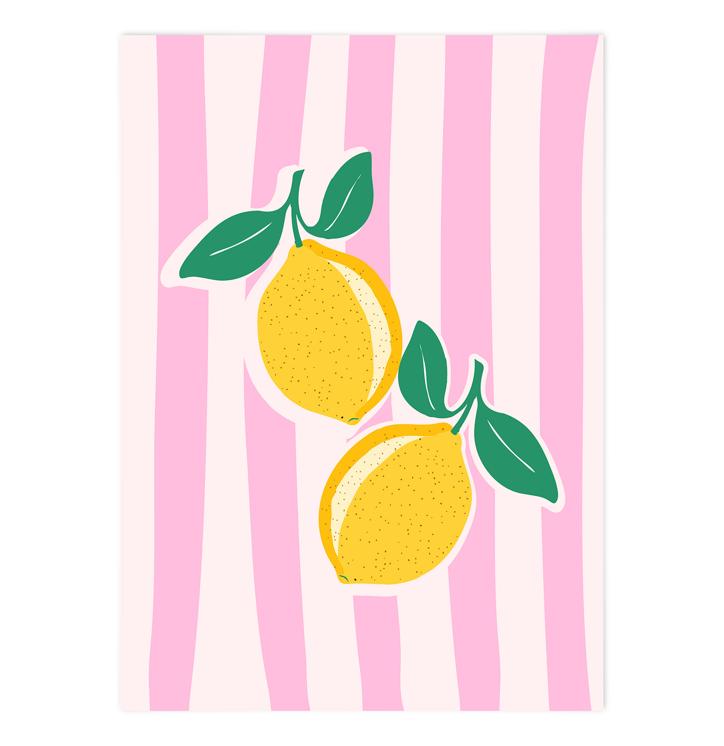 Lemons and pink Stripes