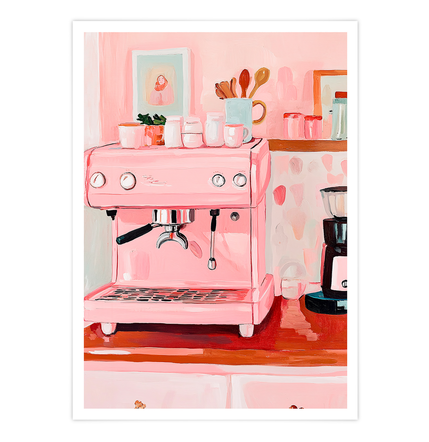 Pink Coffee Machine