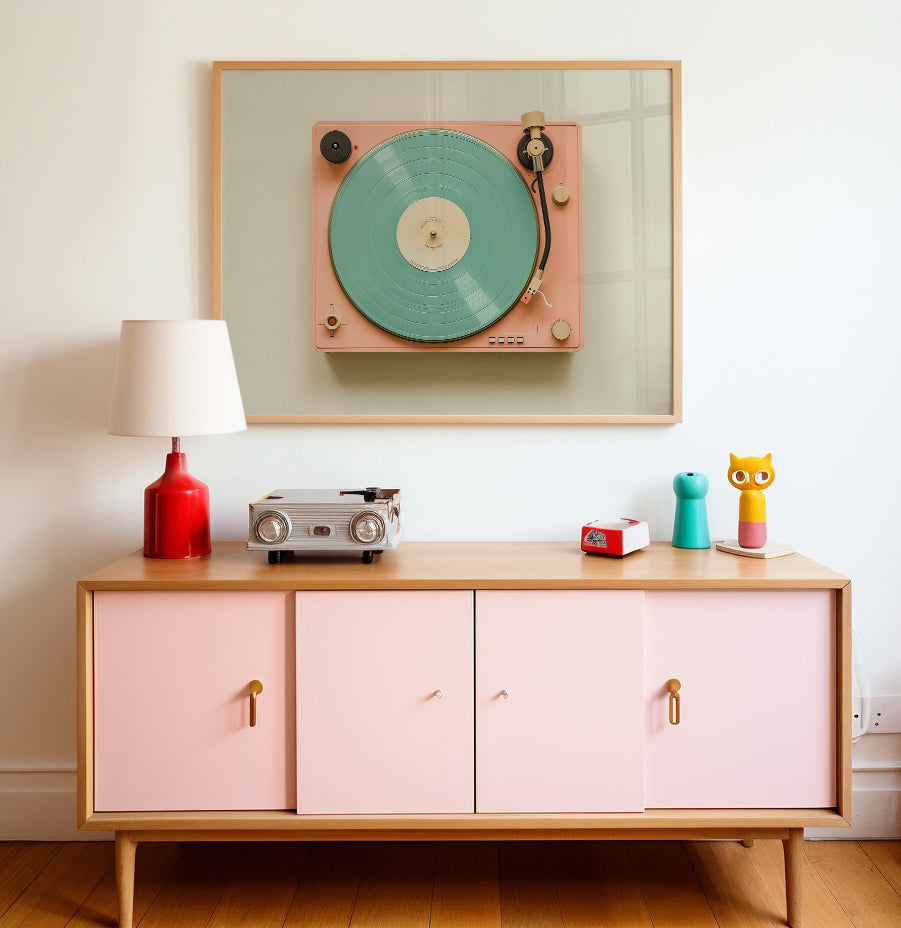 Studio Record Player - Peach
