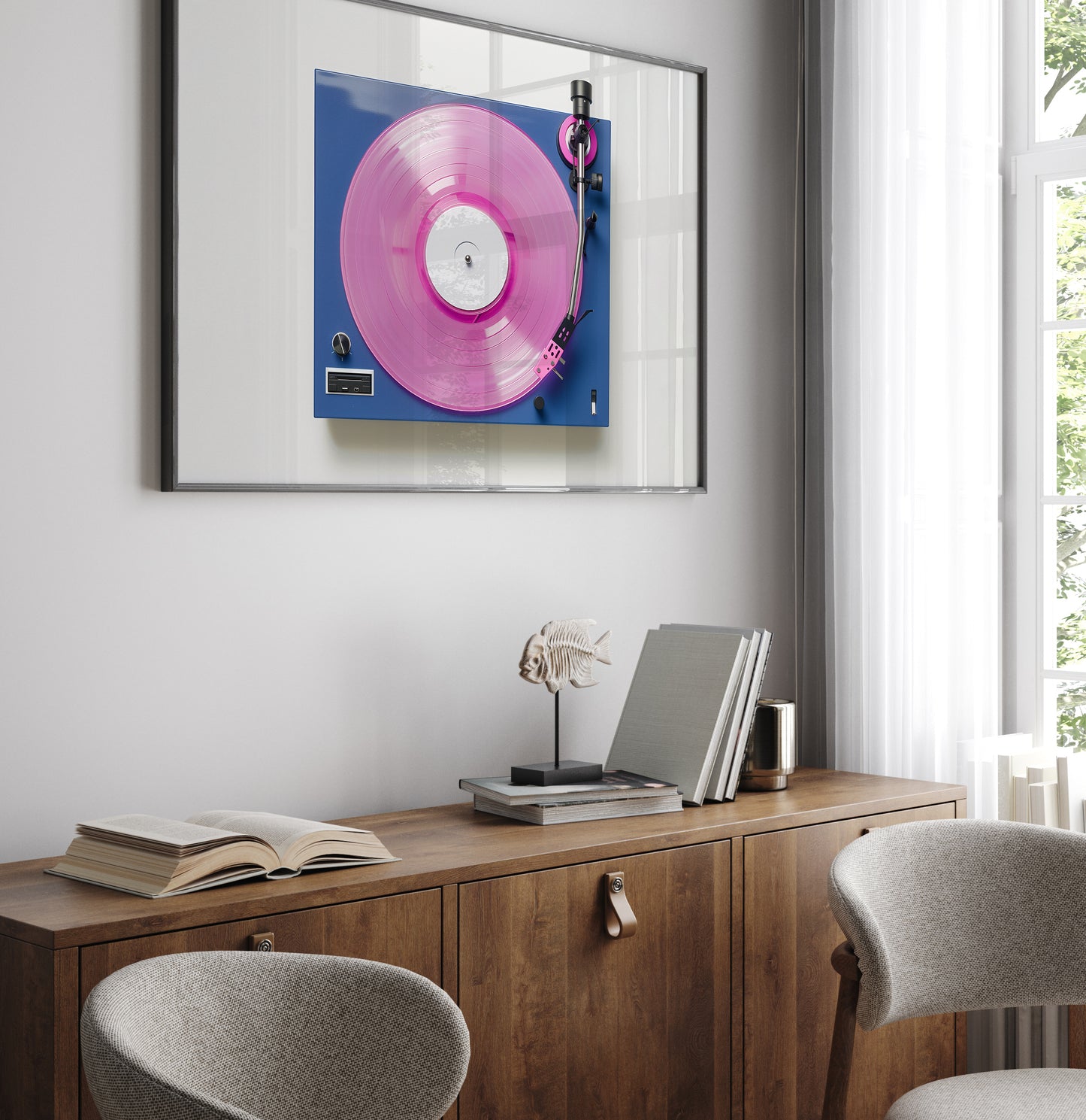 Studio Record Player Blue