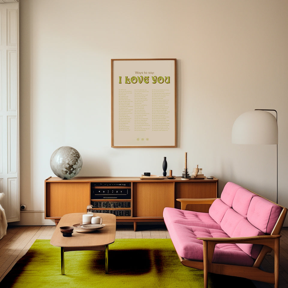 Ways to say: I love you - green