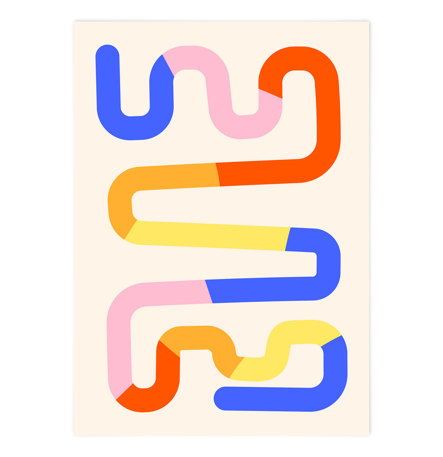 Colourful Abstract Line