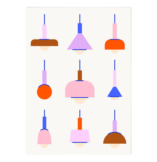Colourful Bauhaus Lamps