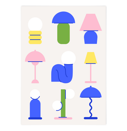 Colourful Dopamine Table Lamps