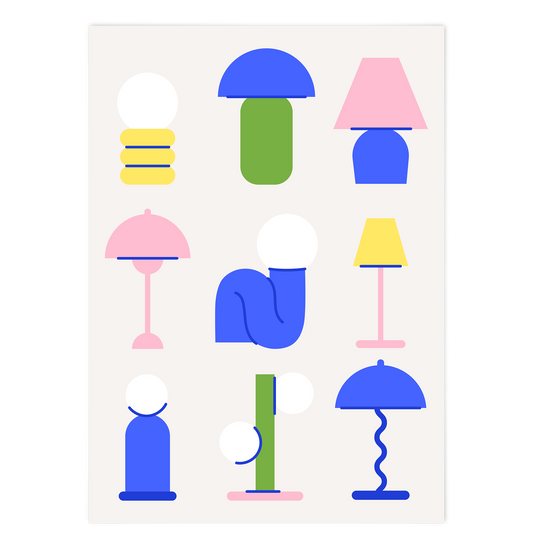 Colourful Dopamine Table Lamps