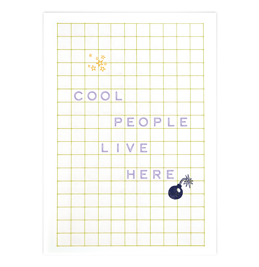 Cool People live here - green