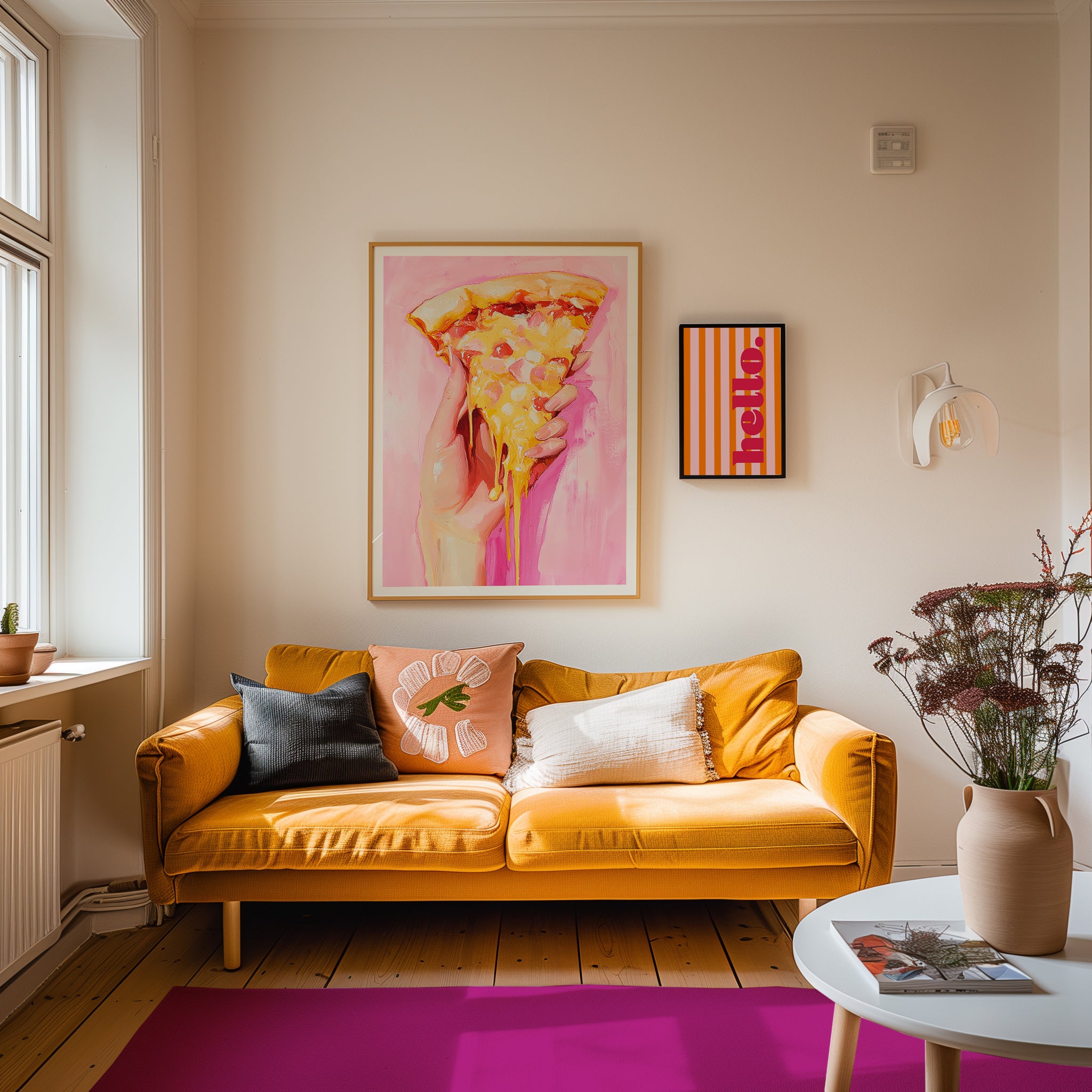 Stripes Hello - Orange – Malou Studio