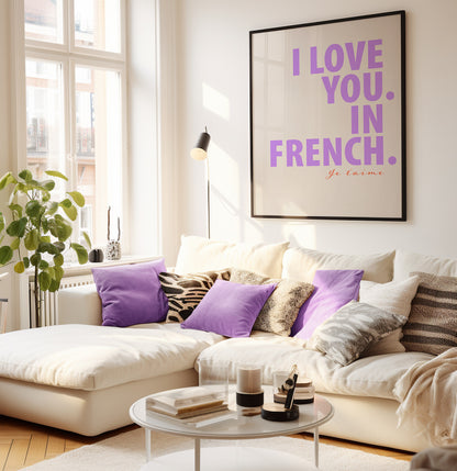I love you in French
