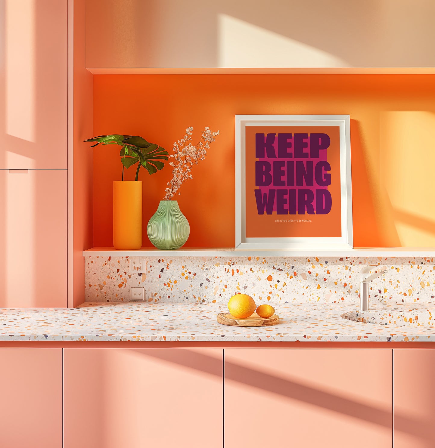 Keep being weird - Orange
