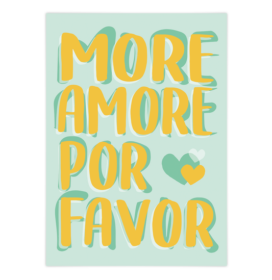 More Amore por Favore - Mint Yellow