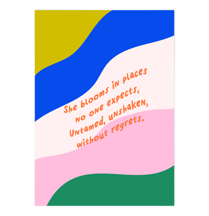 She blooms in Places