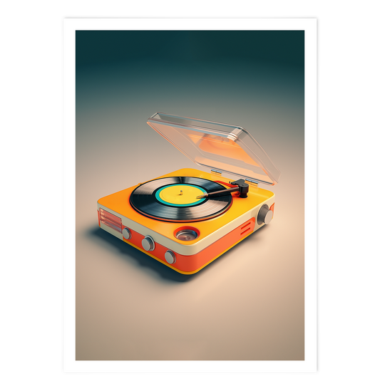 Yellow Recordplayer