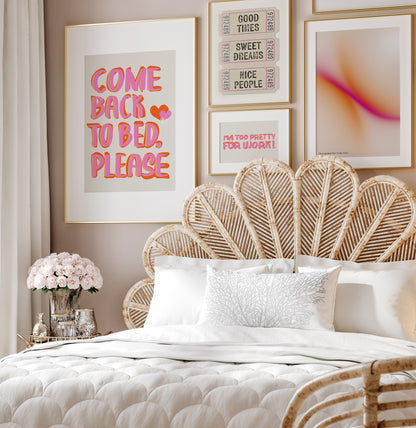 Come back to Bed, Please